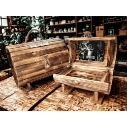 mała drewniana beczka prezentowa