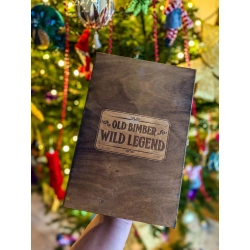 Skrzynka książka na alkohol z grawerem „Duch Puszczy”