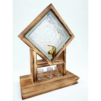 Szklany dozownik do alkoholu 1,7 l